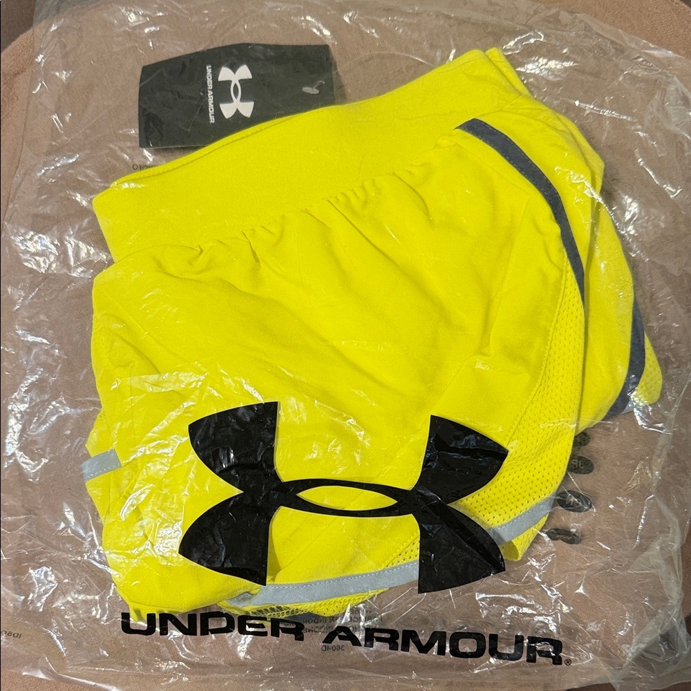 Under Armour Women's Vibrant Yellow Athletic Shorts